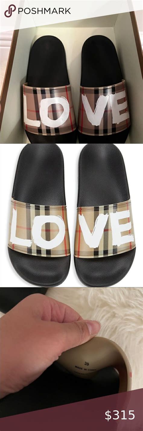 burberry pool slides|Burberry slide sandals.